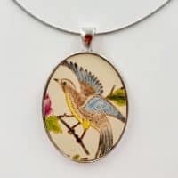 Oval Vintage Oriental Pendant