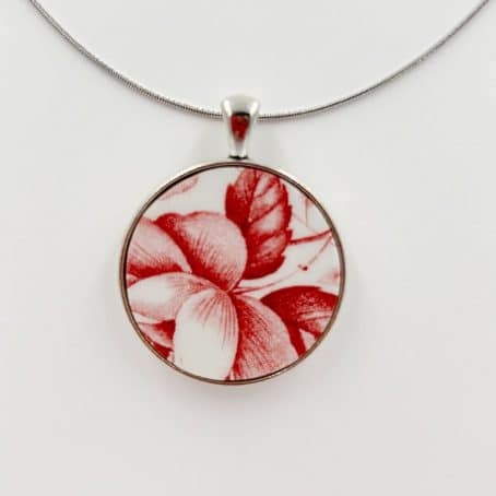 Round Vintage Churchill china Pendant