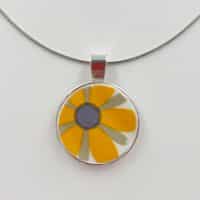 Round Vintage china Pendant