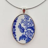 Oval Vintage Johnson Brothers Pendant