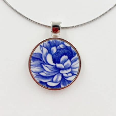 Round Vintage Johnson Brothers china Pendant