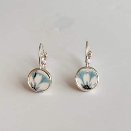 Vintage Crownford china earrings