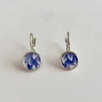 Vintage Johnson Brothers china earrings