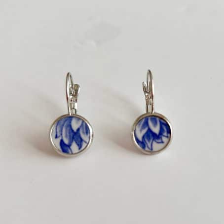 Vintage Johnson Brothers china earrings
