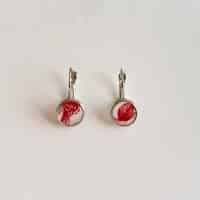 Vintage Churchill china earrings